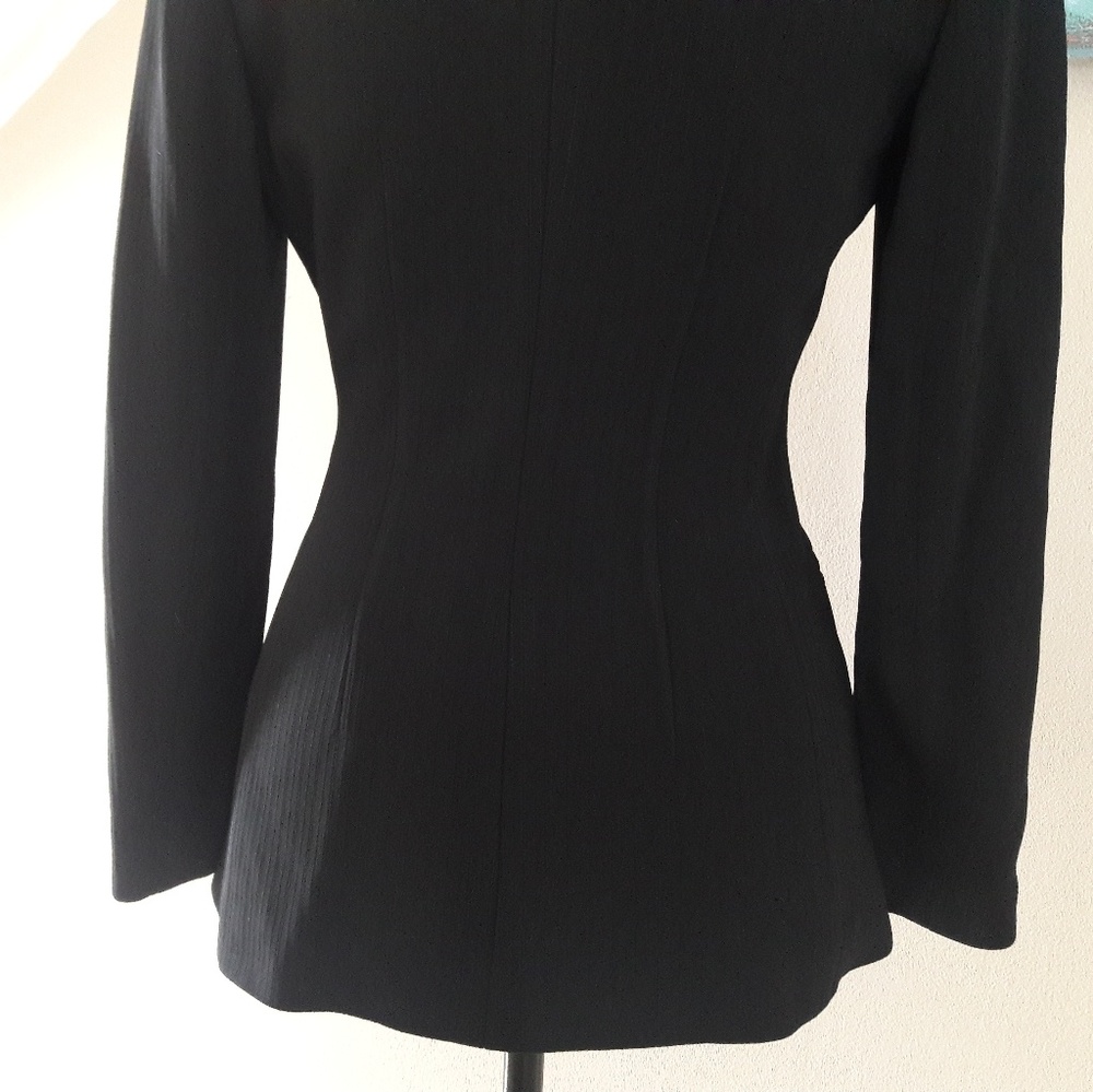 Ann Taylor Petites / Pinstripe/ Textured Blazer - Picture 3 of 8